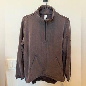 Lululemon Softreme Long Half Zip - Sequoia